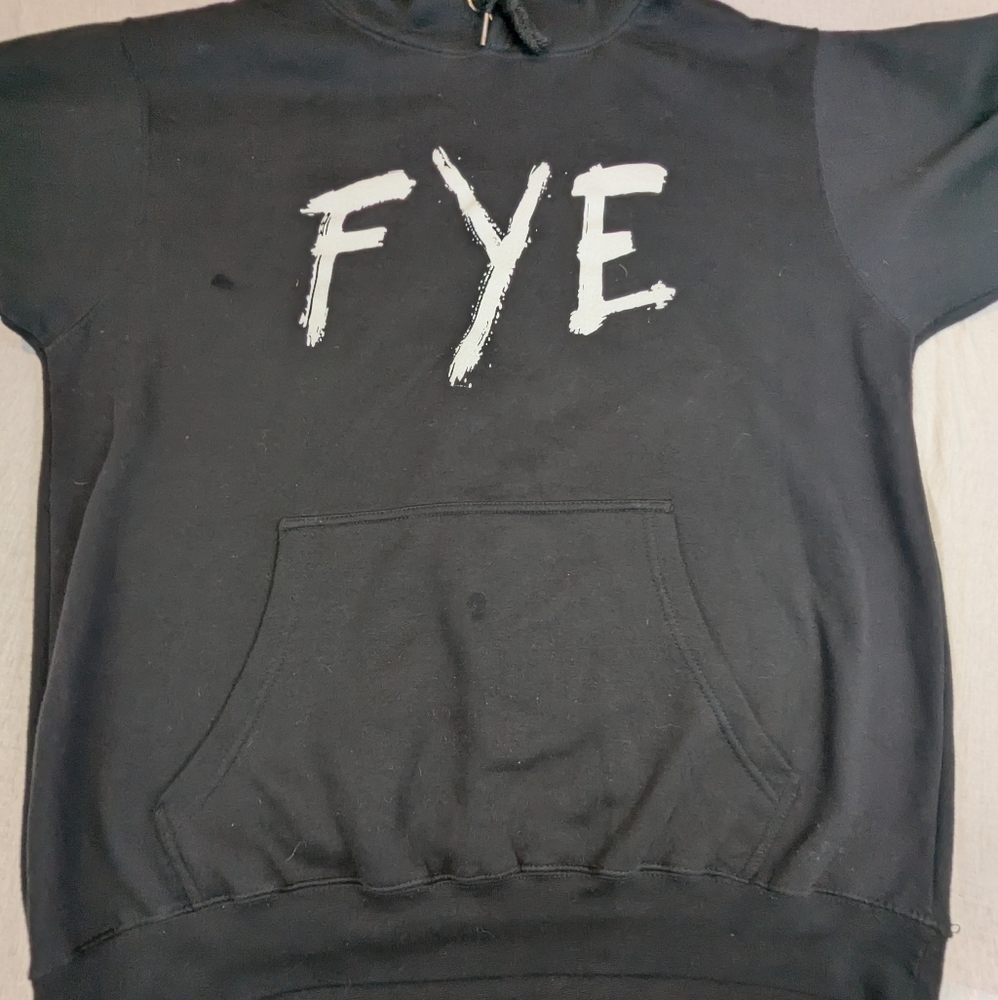 F**K YOUR EXCUSES FYE Black Hoodie Excellent Condition